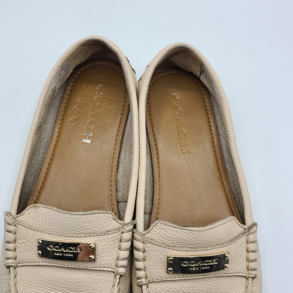 Coach Fredrica Loafers Flats Size 6.5 Leather Driving Moccasin - Picture 12 of 14